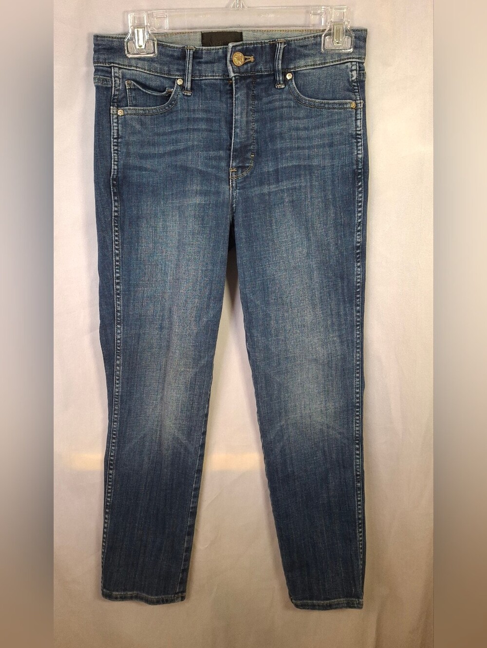White House Black Market Womens High Rise Straight Everyday Soft Jeans Size 4